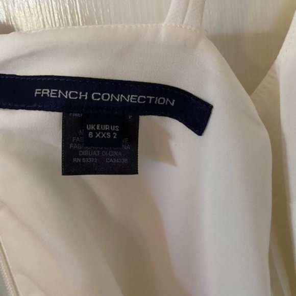 French Connection Whisper Square Neck White XXS US 2 - Picture 4 of 4